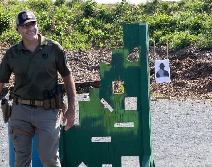 Acumen Tactical owner Jon Plyler at the training range