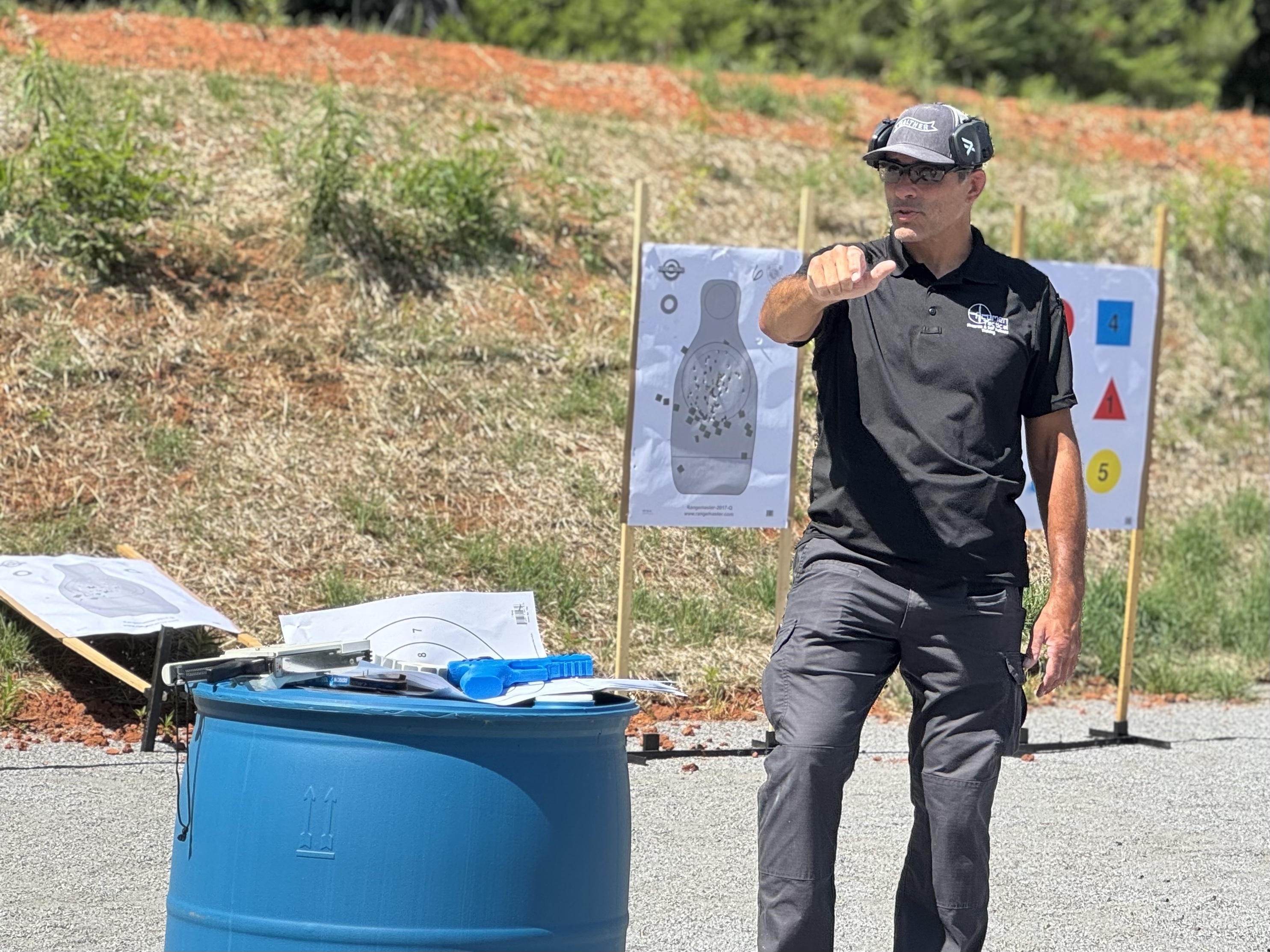 Jon Plyler teaching at the range